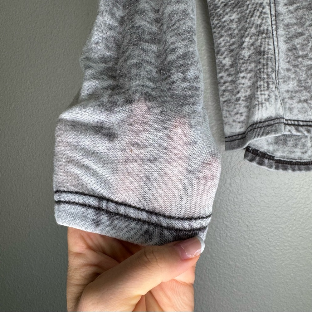 Guess Burnout Wrap Ruffle Sweater - Picture 11 of 12